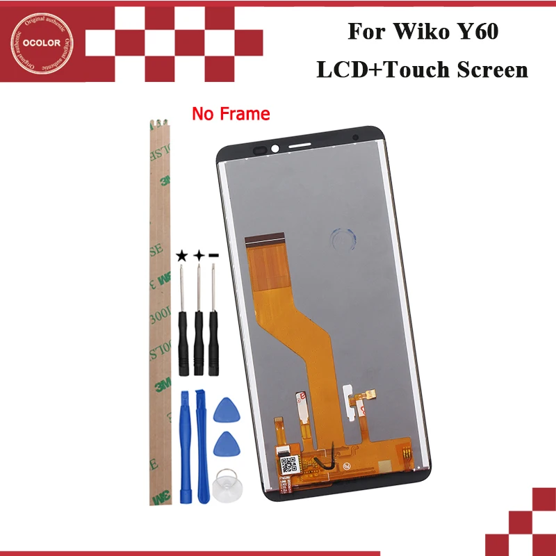 Ocolor для Wiko Y60 ЖК-дисплей и сенсорный экран 5 45 ''протестированный дигитайзер в