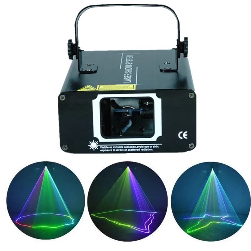 

500mW RGB Color DMX Beam Projector Stage Sound Activated Scan Laser Music Light effect Disco DJ Home Party Scanner Lighting