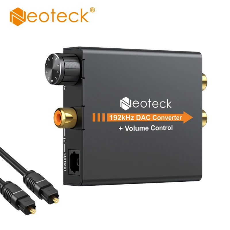 Neoteck DAC 192 кГц цифро-аналоговый оптический коаксиальный к RCA 3 5 мм аудио конвертер с