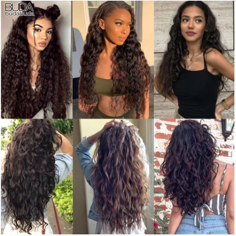 Синтетические вьющиеся волосы Budabudabuda 22 дюйма  светло-красные