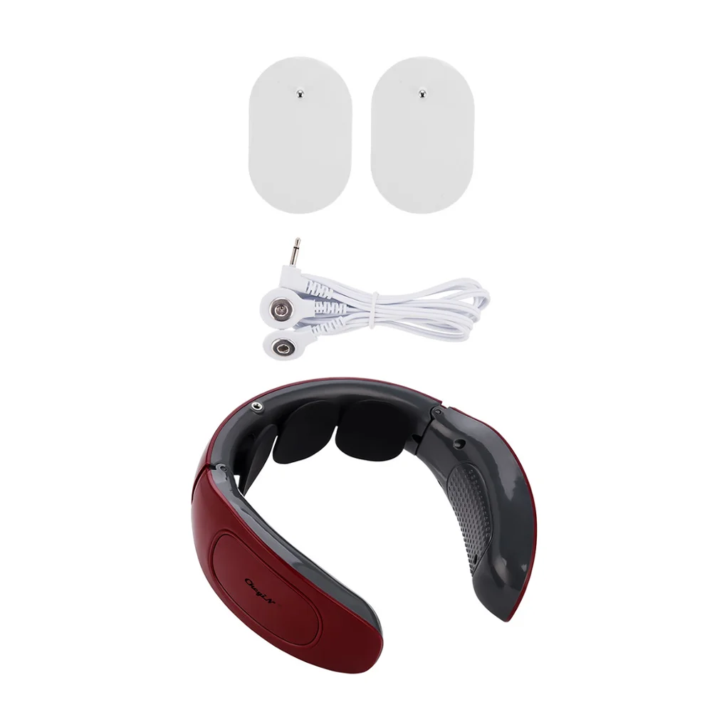 Электрический магнитный импульсный умный 3D плавающий электрод массажер для шеи