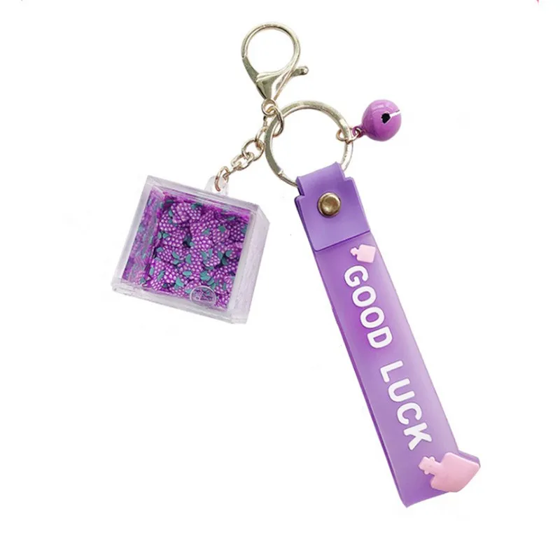 Брелок для ключей сделай сам с фруктами клубникой виноградом жидкостью зыбучим