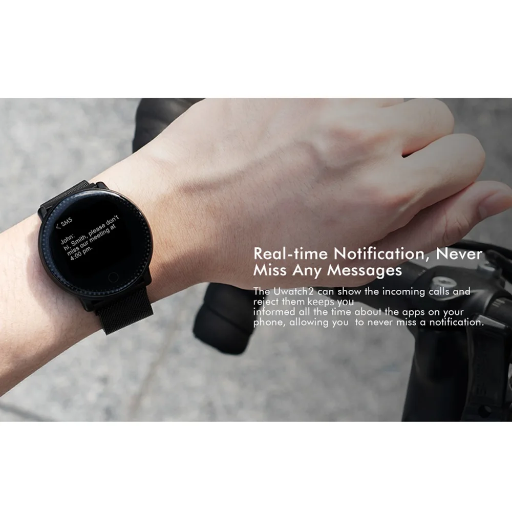 Умные часы Uwatch2 1,3" ips 240*240 дисплей BT4.0 фитнес Шагомер калорий умный таймер пульсометр сна монитор наручные часы