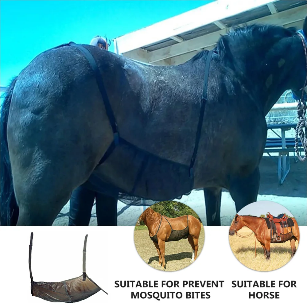 

Horse Abdomen Protective Cover Anti-scratch Ventilated Mesh Horse Belly Guard