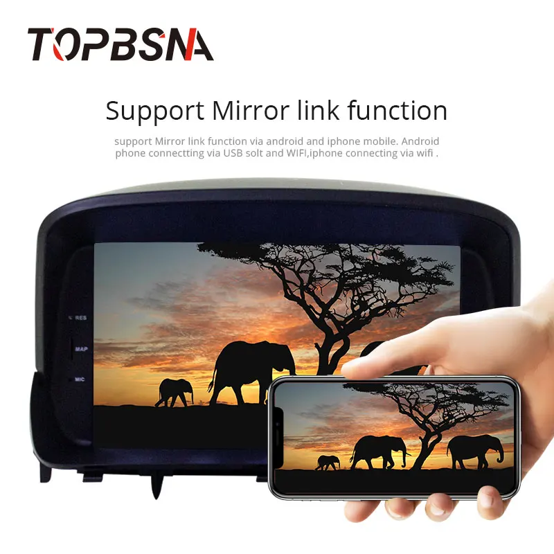 Автомобильный DVD-плеер TOPBSNA на Android 10 с GPS Wi-Fi типоразмер 2 Din | Автомобили и