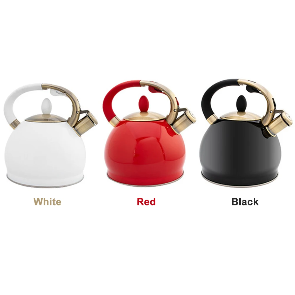 Large Capacity Induction Cooker With Handle Automatic Whistling 3.5L Teapot Stove Top Ergonomic Tea Kettle Stainless Steel | Дом и сад