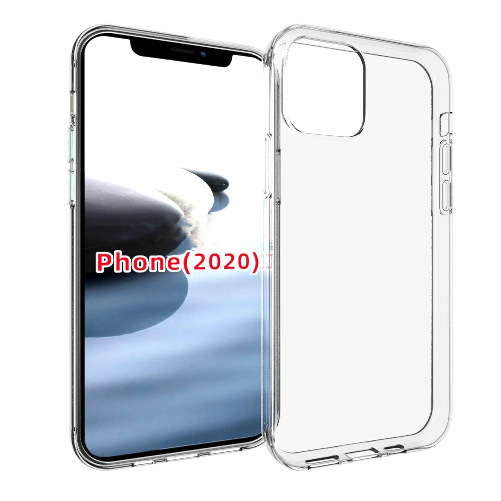 

Clear Acrylic TPU Phone Case for iPhone 12 12 Pro 12 Pro Max Rubber Soft TPU Covers for iPhone 12 Clear Transparent Case