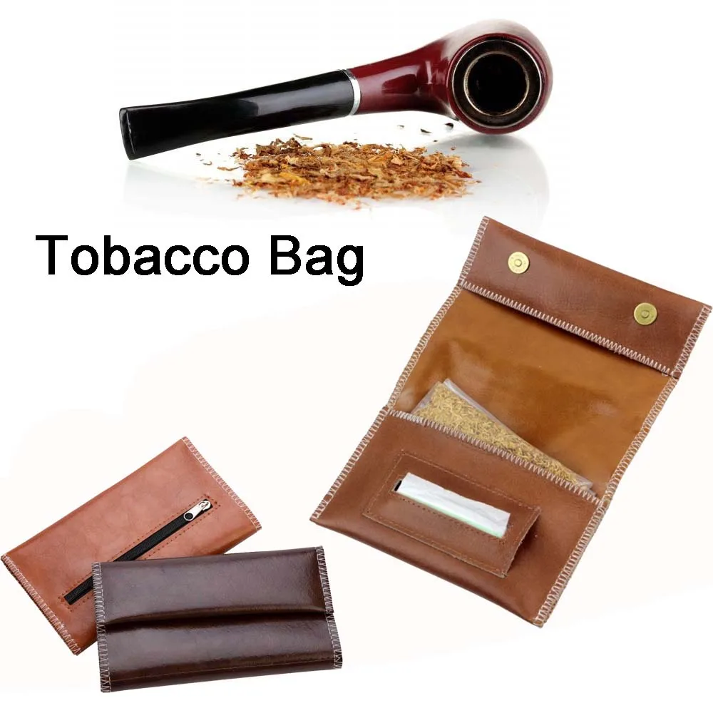 Переносная кожаная сумка для табака сигаретная Скалка табачная чехол бумажный