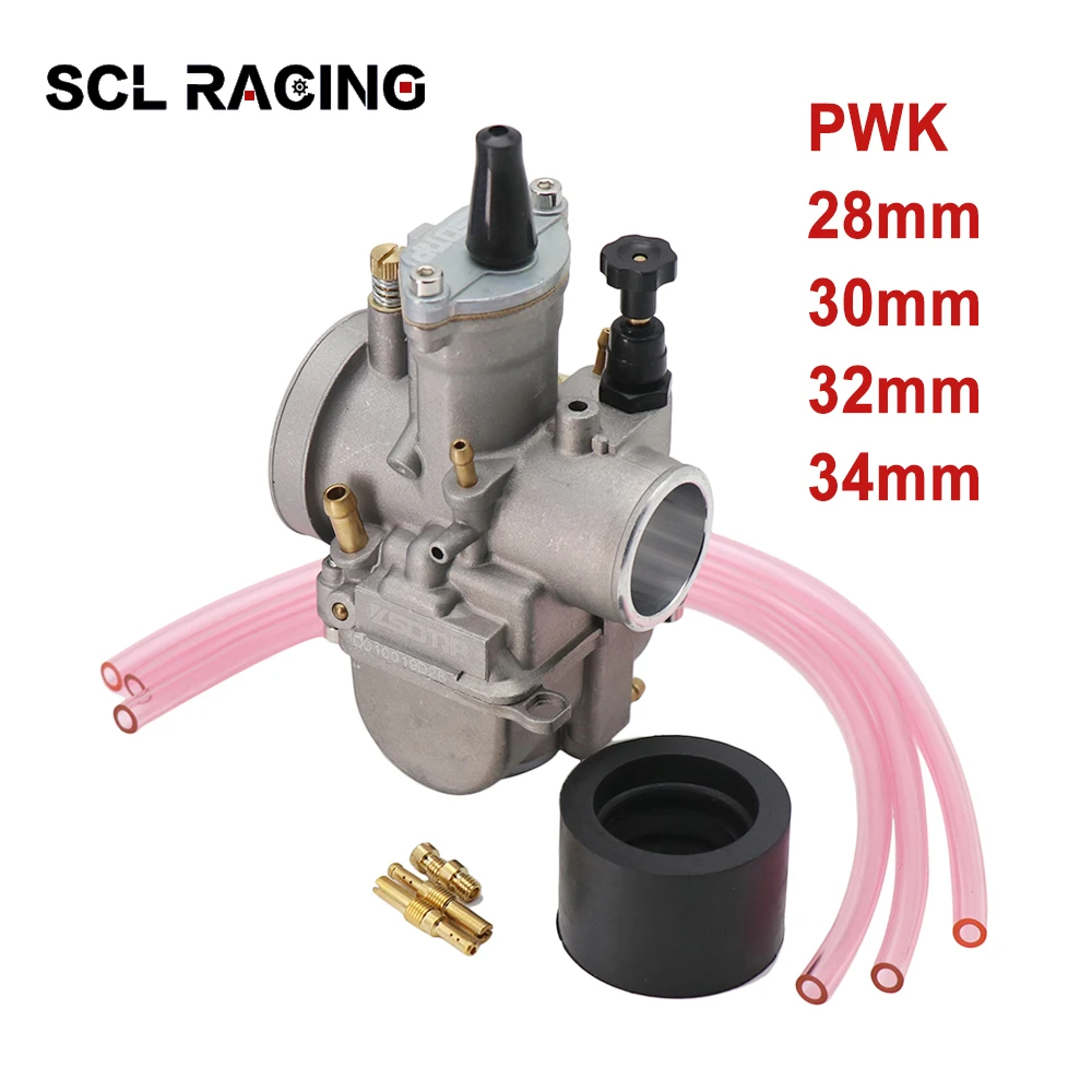 SCL Racing PWK 28 30 32 34mm Motorcycle Carburetor Carb With Power Jet For 2T 4T Engine Keihin Koso ATV Dirt Bike Add | Автомобили и