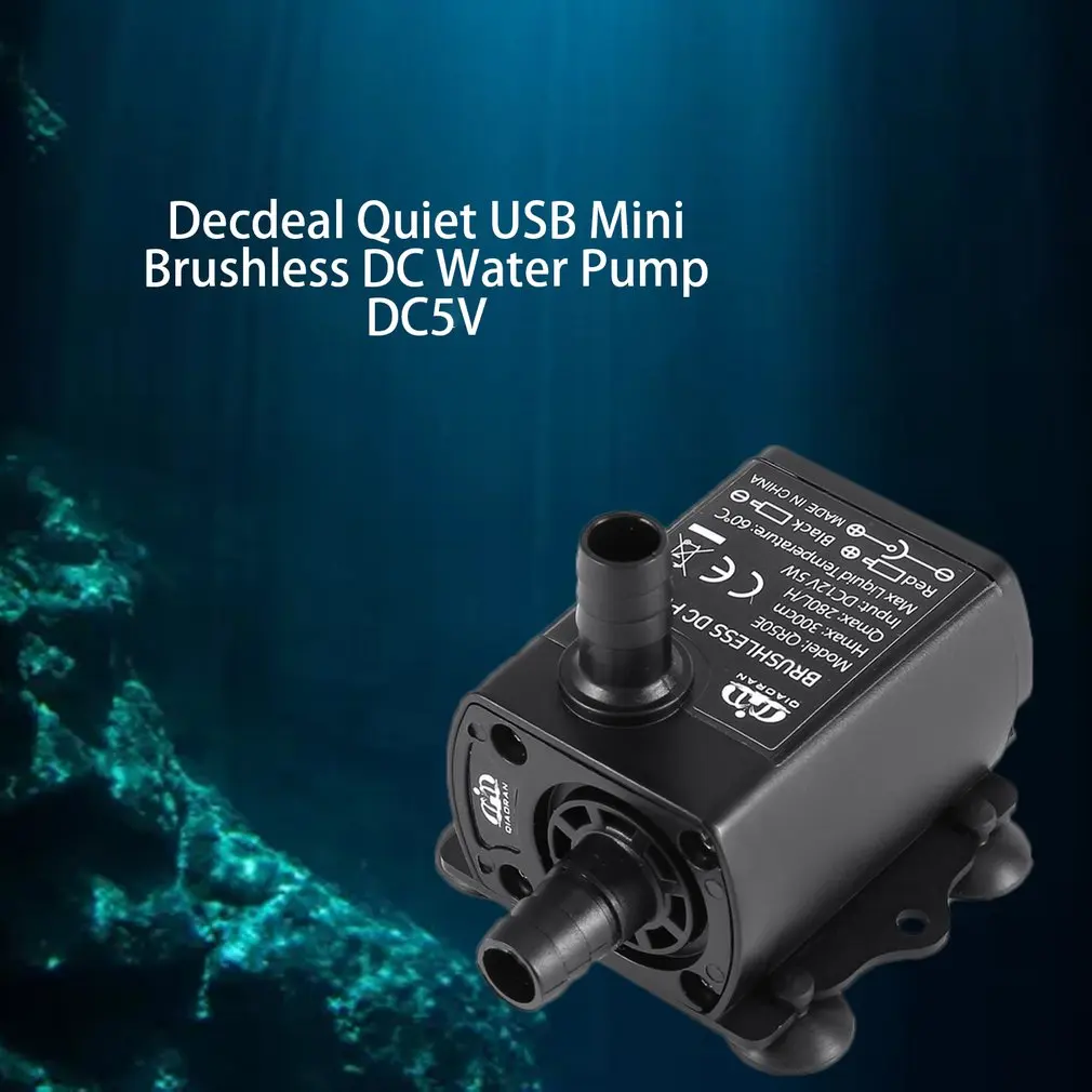 Бесщеточный насос постоянного тока Decdeal QR50B USB 5 В 4 8 Вт мА л/ч | Дом и сад