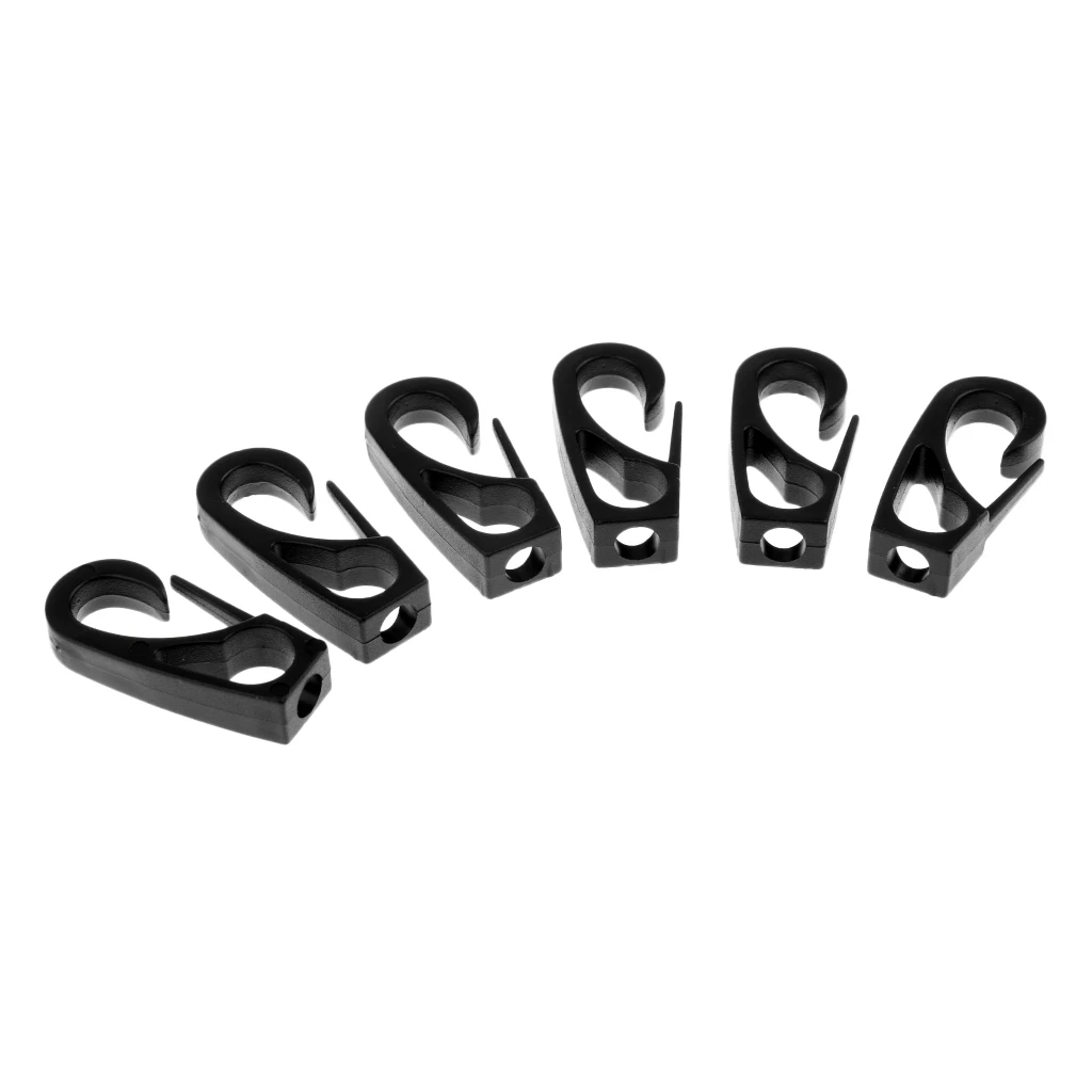 

High Quality Black Durable Practical Bungee Cord Nylon Snap Hook For Kayak Canoe Small Boats Marine Kayak Hook Up