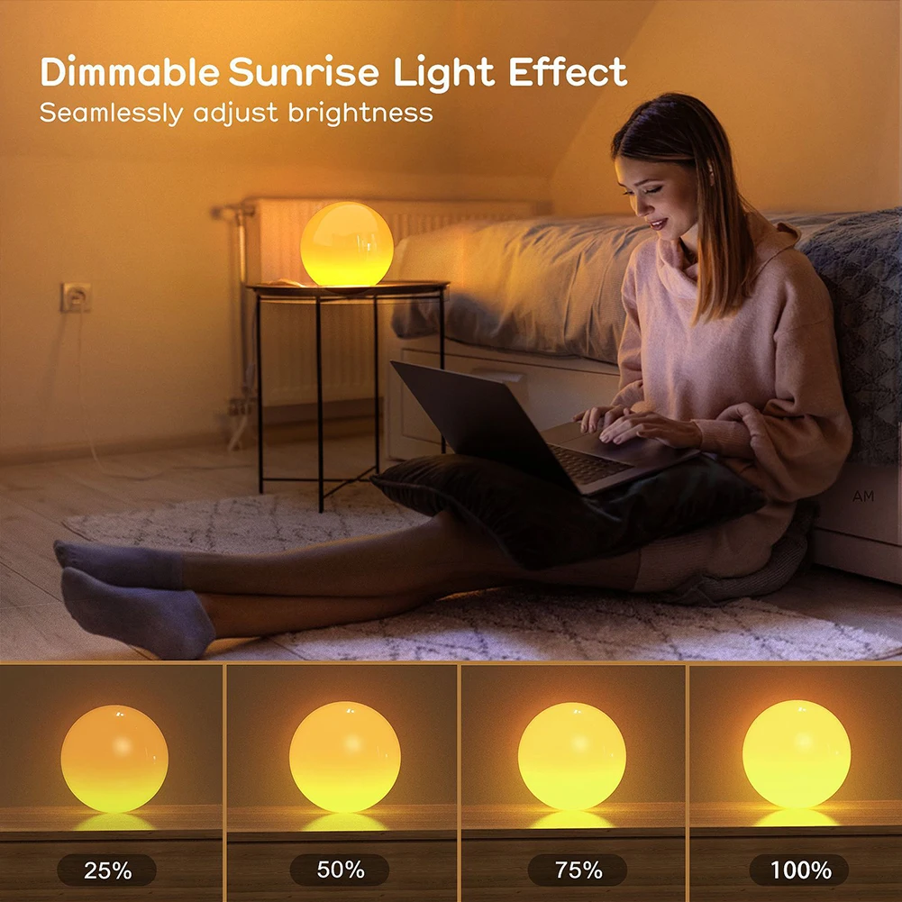 

APP Control Intelligent Table Lamp for Alexa Timer Desktop LED Light Bedside Bedroom Decoration Accessory Gift Sunside Lamp