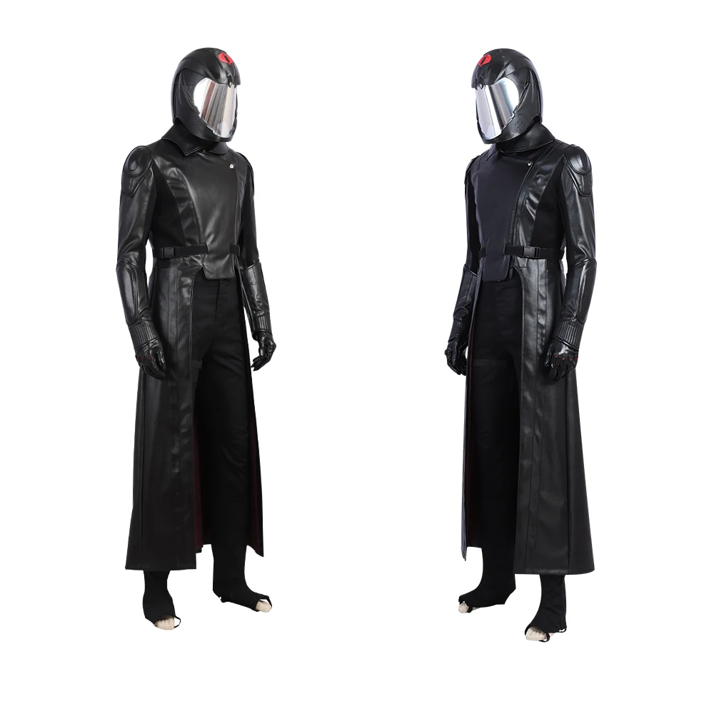 Г. У. Джо ответ Косплей Cobra Commander Костюм серпентор Хэллоуин кожаный наряд вечернее