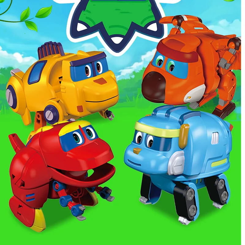 

Deformation Toy Dinosaur Adventure Team Trigger Jump Car Deformation Egg Set Educational Children's Toy