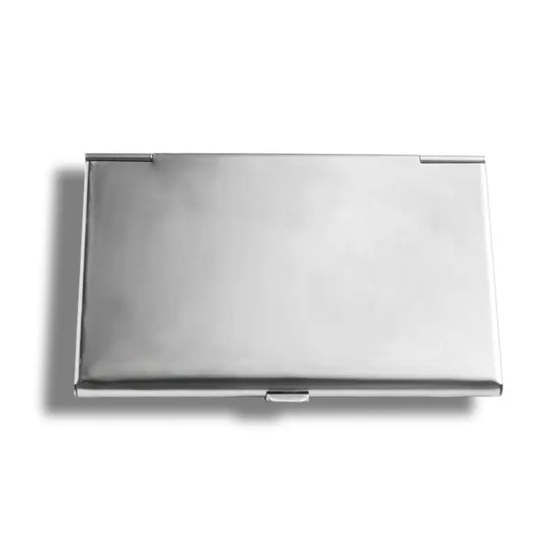 Кошелек из нержавеющей стали и металла Деловой держатель для карт серебристый Ja11