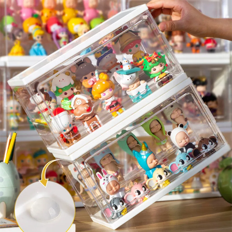 Гараж Комплект куклы ящик для хранения пылезащитный маленькая кукла Дисплей