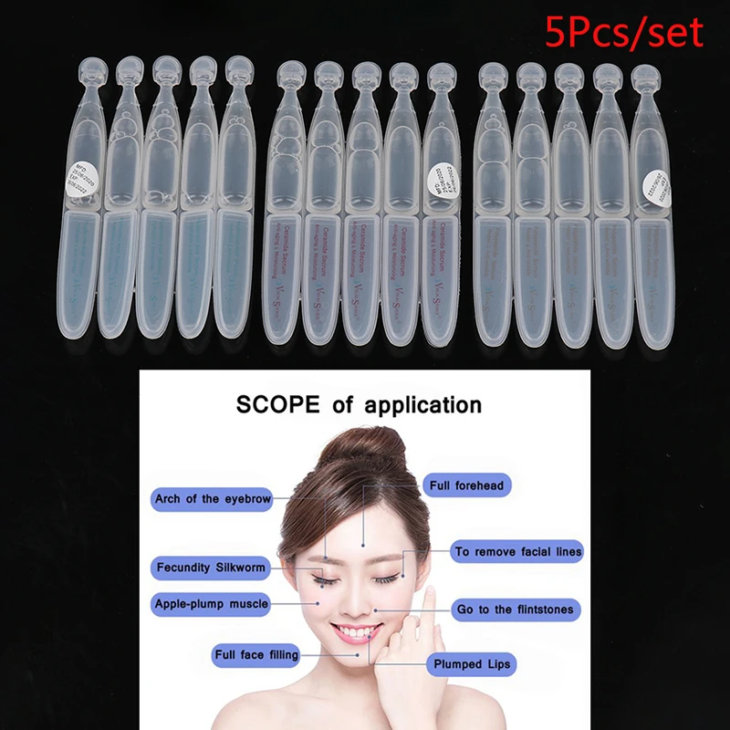 

5Pcs Face Anti-Wrinkle Whitening Facial Cream Hyaluronic Acid Moisturizing Serum