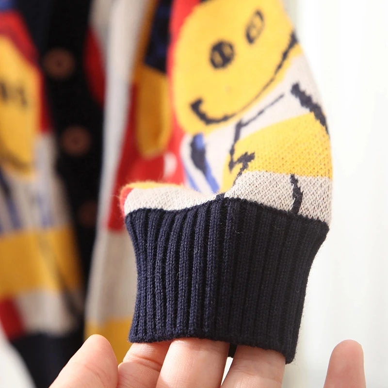 

MANBOY 2020 autumn children fashion printing sweaters boy and girl loose clothes sweaters 18m-9Y