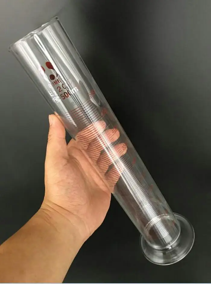 1 шт. 500 мл Профессиональный Градуированный стеклянный измерительный цилиндр