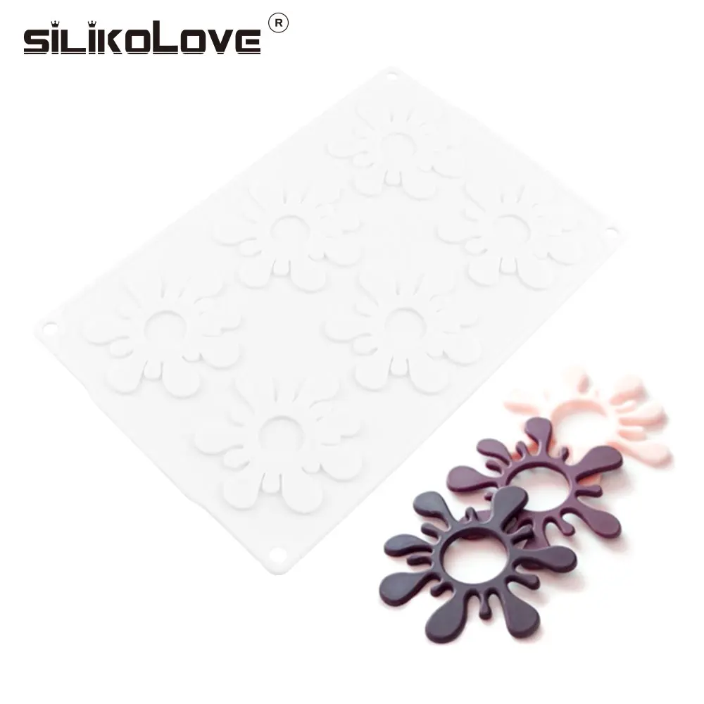 Силиконовые формы для шоколада SILIKOLOVE 3 5 дюйма в виде снежинок украшения тортов