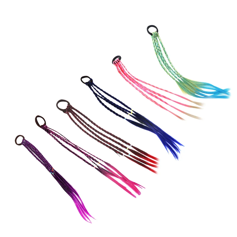 Милые эластичные резинки для волос девочек аксессуары парик кольцо прически