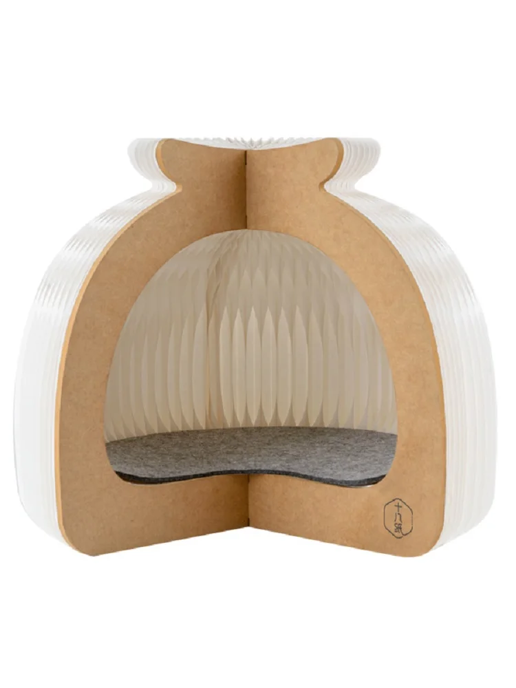 

Creative Bun Cat Nest Closed Foldable Cat Tent Four Seasons Universal Removable And Washable Winter Warmth Three Options Pet Bed