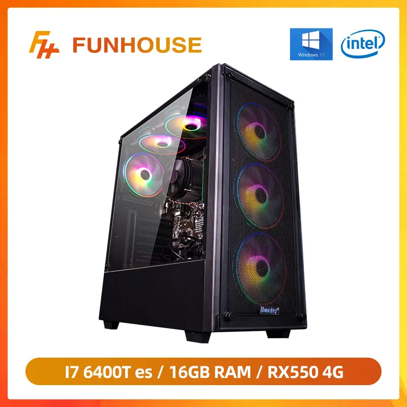 Игровая настольная видеокарта Funhouse Intel I7 6400T es 2 6 ГГц QHQG ES инженерная Версия 16 Гб