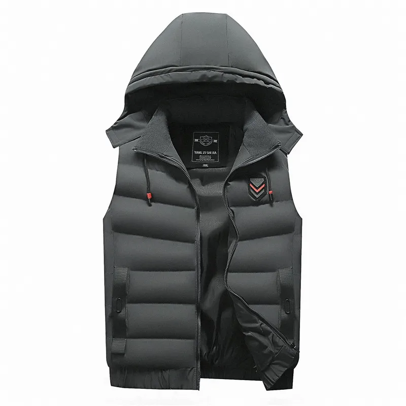 Мужской жилет без рукавов новая зимняя плотная теплая Повседневная приталенная
