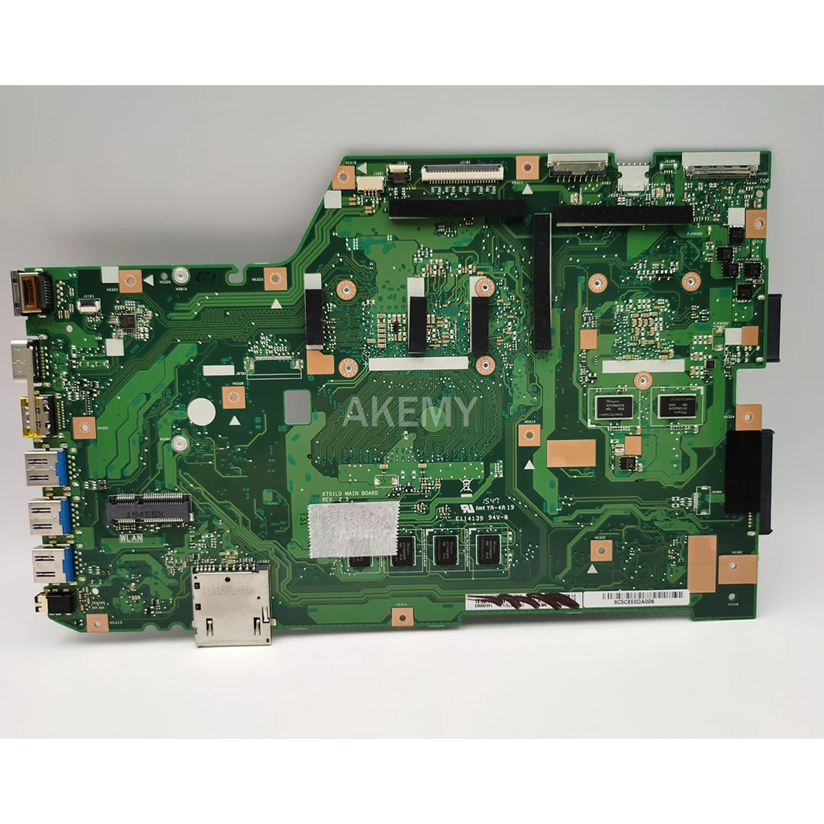 

X751LB GT940M 4G/I3-5010U Mainboard REV 2.3 For Asus X751LX R752LA R752LD X751LN X751LJ A751L Laptop motherboard 90NB08F0-R00060