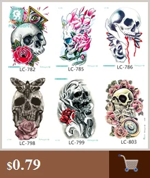 Rocooart Wholesale 10PCS Temporary Tattoo Sticker Robotic Arm and English Letter Design Waterproof Men Body Art Tatoo