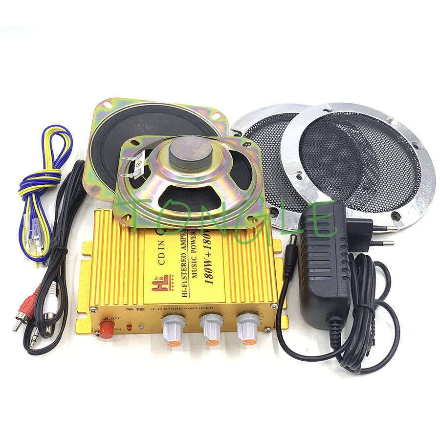 

Аркадная игра шкаф аудио DIY Kit стерео усилитель цифровой Мощность усилитель ПК Android автомобильный DVD MP3 воспроизведение музыки 4 дюйма Динамик решетка