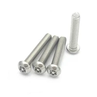 1050pc m3 m4 m5 m6 304 stainless steel six lobe torx button pan round head with pin tamper proof anti theft security screw bolt