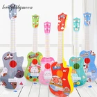 1 шт Мини четыре строки миниатюрная гитара укулеле гитара музыкальный инструмент, образовательные игрушки для детей раннего игрушки для интеллектуального развития