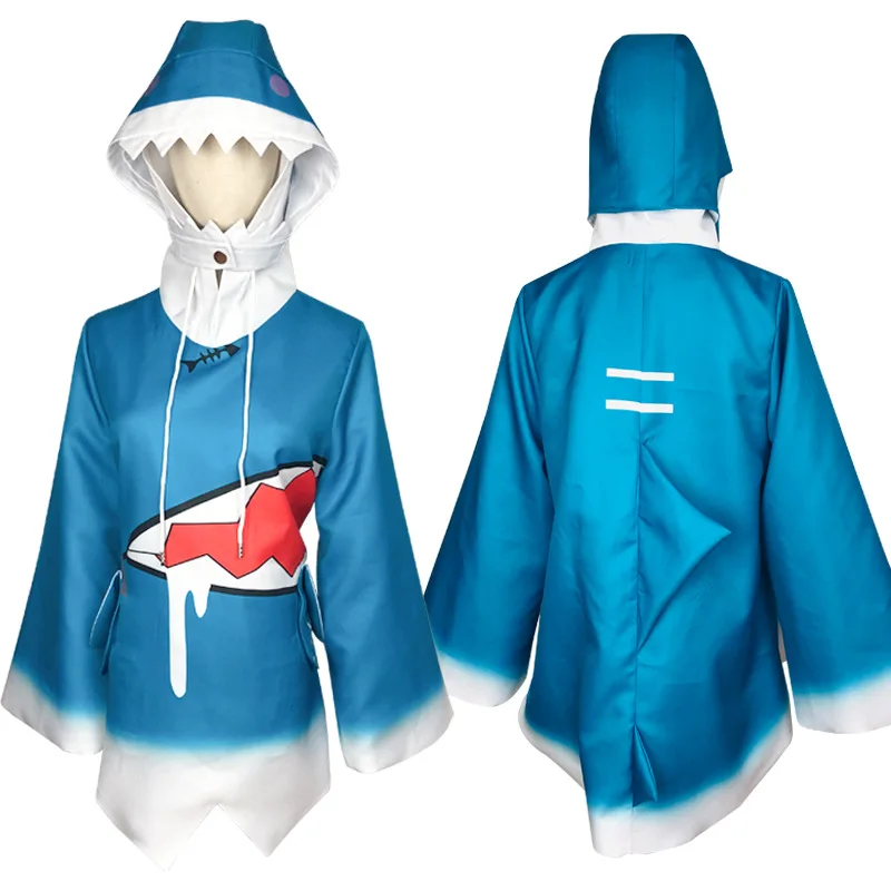 

New Arrival Hololive Eng Gawr Gura Shark Cosplay Costume Blue Shark Dress Up Halloween Costume for Women
