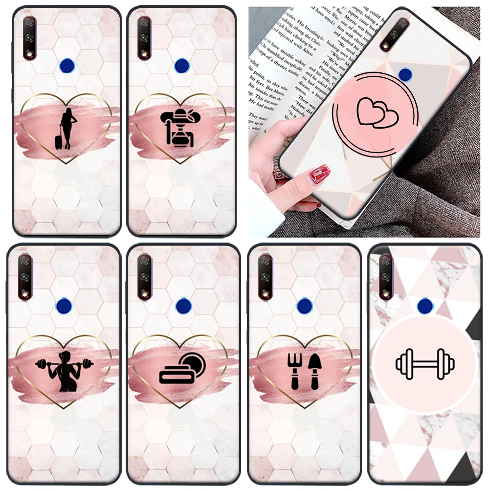 

Message Guitar Blackjack Friend Phone Case For Huawei Honor 10 V10 10i 10X 9X V9 9 8X 8C 7X Lite Carcasa Soft TPU Funda Cases