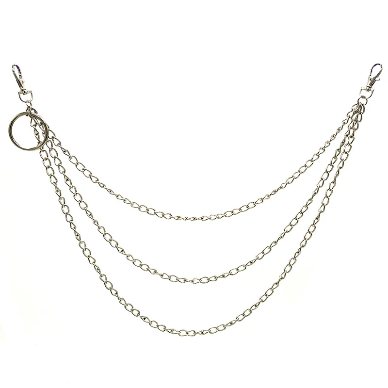 Модный панк хип-хоп модный ремень кошелек цепочка мужские брюки брелок джинсы