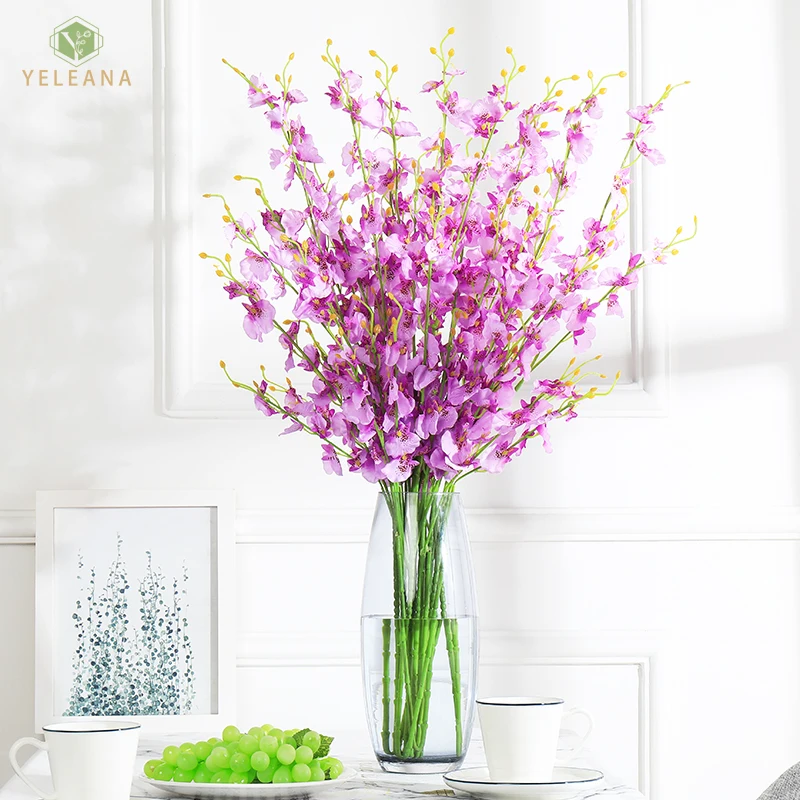 Искусственные цветы Бабочка Орхидея нетканые ткани искусственные ветки