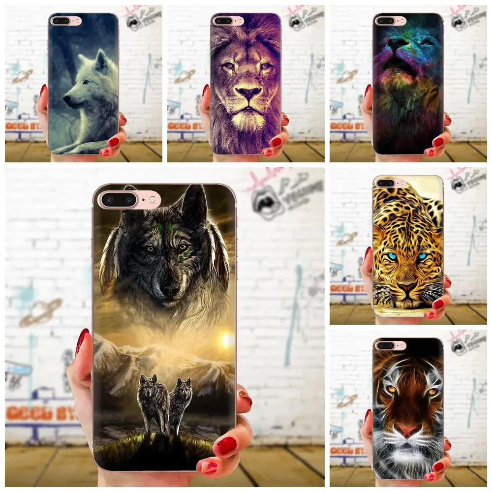 Высокое качество чехол для телефона Волк тигр лев Galaxy J1 J2 J3 J330 J4 J5 J6 J7 J730 J8 2015 2016 2017