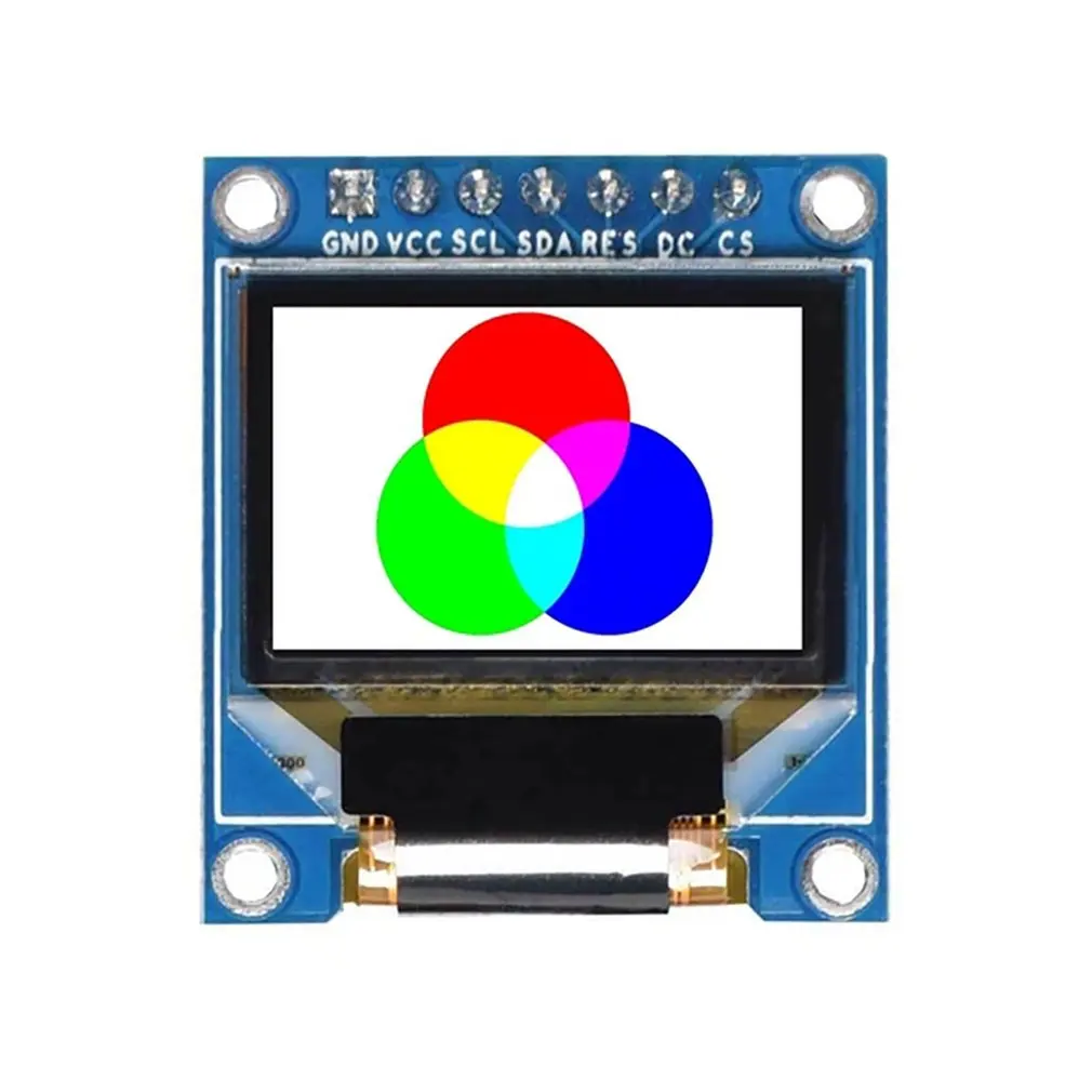

Полноцветный органический светодиодный дисплей 96x64 SPI, 0,95 дюйма, 7 контактов, 96x64, 4 ЖК-дисплея, модуль «сделай сам» SSD1331, 3,3 В, 5 В, драйвер ИС выс...