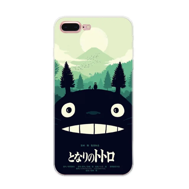 Милый мягкий чехол Totoro из ТПУ для IPhone X XR XS Max 5 5s Se силиконовый полный iphone 8 7 6 Plus Fundas