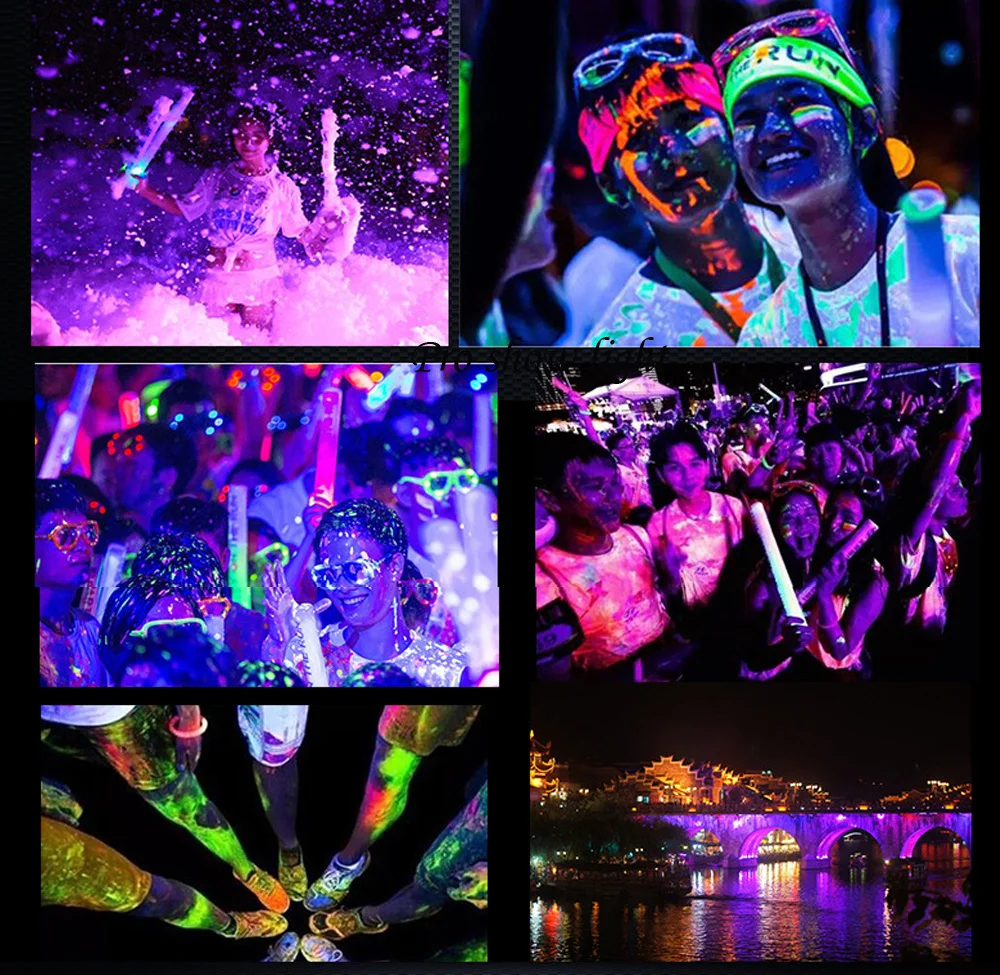 1 й уф. линзы цветные карнавальные adria neon. яркие неоновые краски. исследование в уф лучах. съемка с ультрафиолетовыми красками.