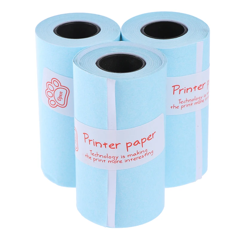 

3 рулонов печать наклеек бумага рулон, термопечать бумага самоклеящаяся 57*30 мм