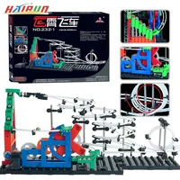 roller coaster marble run maze circuit ball track building blocks set kids education model science experiment creative toy gift