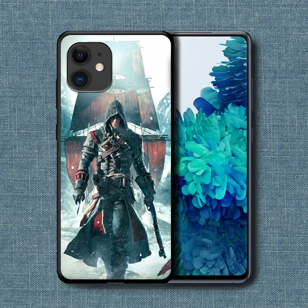 

Assassin Phone Case For iPhone 4 4s 5 5S SE 5C 6 6S 7 8 Plus X XS XR 11 12 Mini Pro Max 2020 black Waterproof Pretty Bumper Tpu