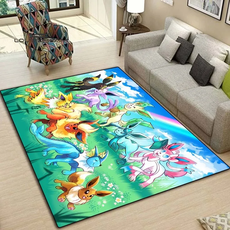 Покемон Пикачу ковры и для дома гостиная спальня вход большая площадь мягкий