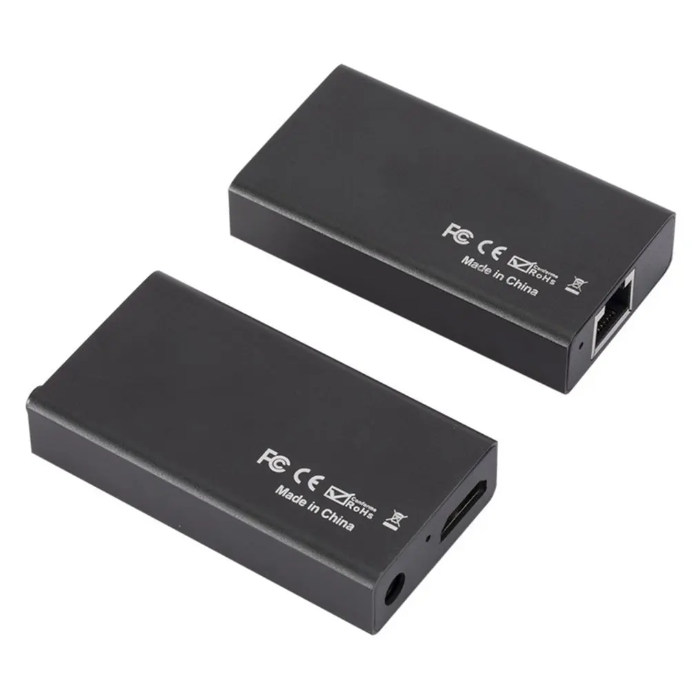 60 м Hdmi совместимый удлинитель кабеля передатчик и приемник через Signle Rj45 Cat5e Cat6
