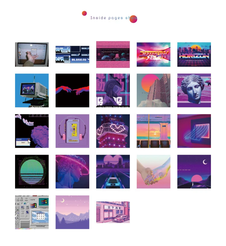 

46Pcs/Pack Kawaii Cute Statue Steam Thank You Mini Stickers Ablum Diary Scrapbooking Label School Supplies Bullet Journal n950