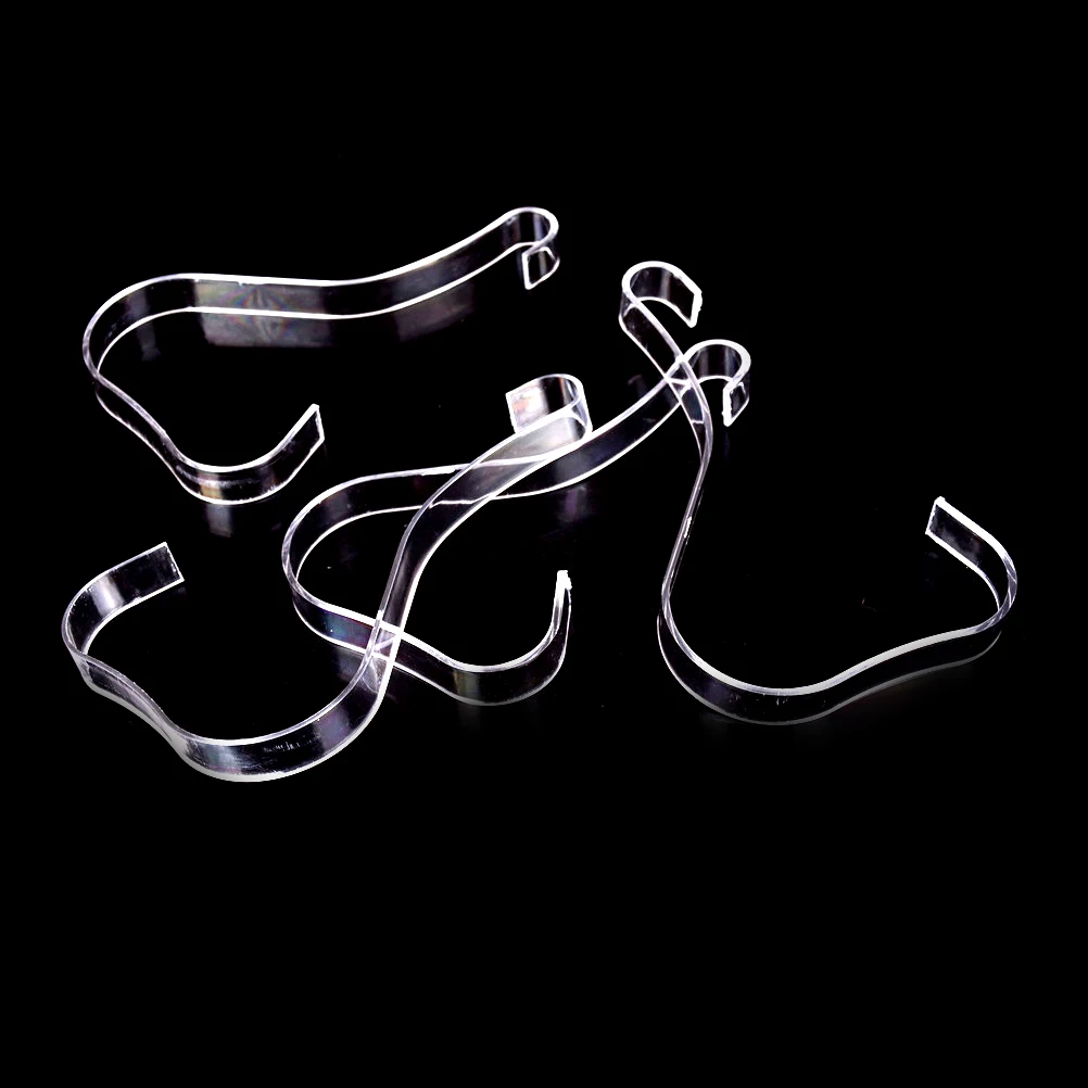 4 шт./лот Модные прозрачные эластичные пластиковые туфли с деревьями женские