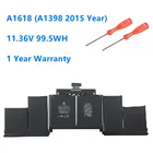 Аккумулятор A1618 для Apple MacBook Pro, 15 дюймов, Retina A1398, 2015 г., 020-00079, MJLQ2LLA, MJLT2LLA, 11,36 в, Вт
