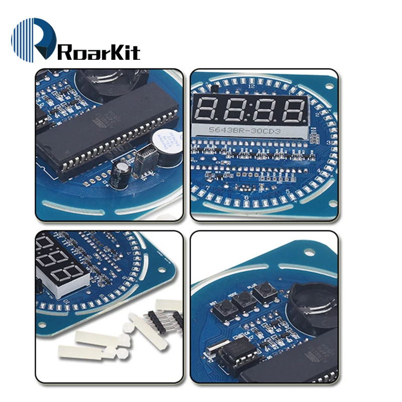 Светодиодный модуль электронных цифровых часов 5 в DS1302 светодиодный дисплей 51 SCM